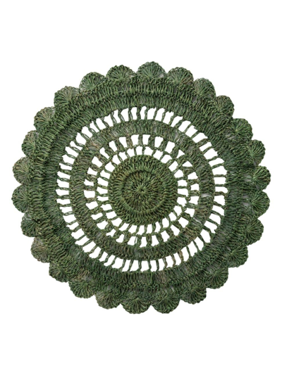 Juliska Macramé Abaca Placemat In Green