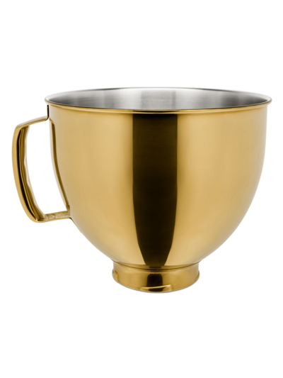 Kitchenaid 5-quart Tilt-head Metallic Stainless Steel Bowl In Radiant Gold