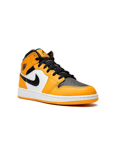 Jordan Kids' Air  1 Mid Trainers In Yellow