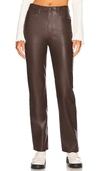 Pistola Cassie Super High Rise Straight Pant In Coffee Bean