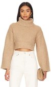 LOVERS & FRIENDS FEYA CROPPED PULLOVER