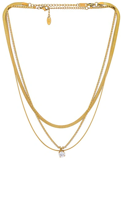 Petit Moments Layered Heather Necklace In Gold