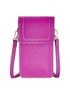 Gigi New York Women's Liv Leather Phone Crossbody Bag In Pink