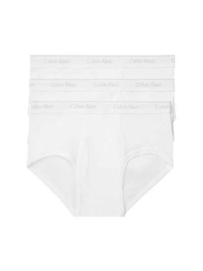 Calvin Klein Men's Cotton Classics Hip Briefs 6-pk Underwear In White