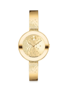 MOVADO WOMEN'S GOLDTONE STAINLESS STEEL & CRYSTAL BANGLE WATCH