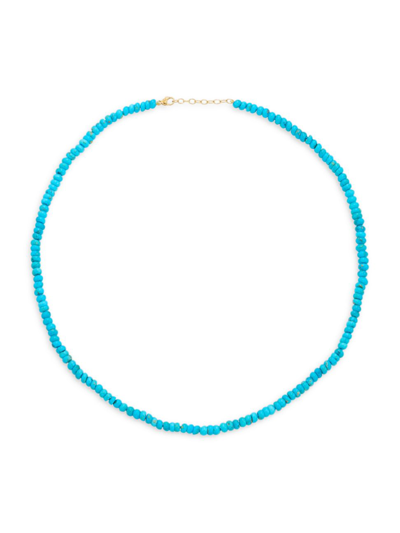 Jia Jia Women's Turquoise Rondelle Beaded Necklace