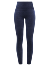 Spanx Women's Velvet High-waisted Leggings In Classic Navy