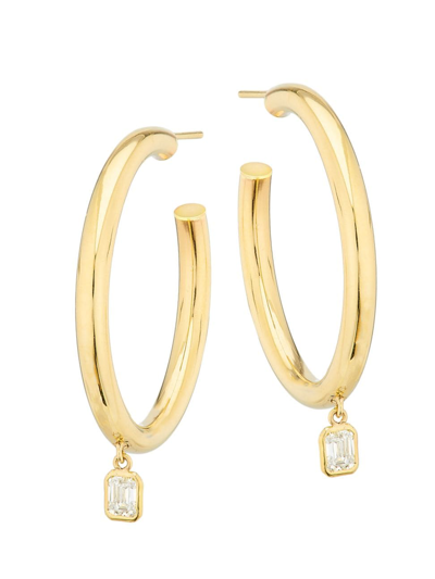 Stephanie Gottlieb Women's 14k Yellow Gold & 0.4 Tcw Diamond Hoop Earrings