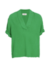 Xirena Women's Avery Cotton Gauze Pullover Top In Lily Pad