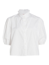 Xirena Women's Tasha Cotton Button-front Shirt In White