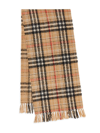 BURBERRY WOMEN'S CASHMERE-BLEND TWEED CHECK SCARF