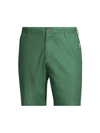 Onia Men Stretch Linen Traveler Short In Forest Green