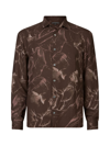 JOHN VARVATOS MEN'S ABSTRACT PRINT TAILORED SHIRT