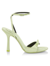 Alexander Wang Women's Dahlia 105 Bow Satin Ankle-strap Sandals In Butterfly