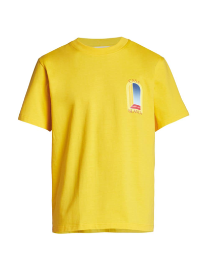 Casablanca Yellow L'arche De Jour T-shirt