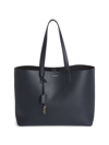 Saint Laurent Women's Large Leather Shopper In Deep Marine