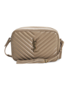 Saint Laurent Women's Lou Camera Bag In Quilted Leather In Dark Beige