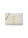 Saint Laurent Women's Kate Small In Grain De Poudre Embossed Leather In Blanc Vintage