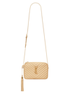 Saint Laurent Women's Lou Camera Bag In Quilted Leather In Avorio