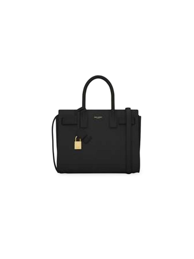 Saint Laurent Sac De Jour Baby In Black Leather