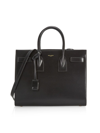Saint Laurent Sac De Jour Nano Shiny Leather Satchel Bag In Noir Noir
