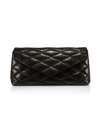 Saint Laurent Women's Sade Large Clutch In Lambskin In Nero