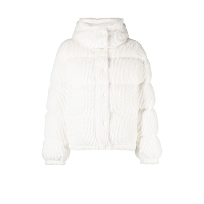 Moncler Daos Textured Puffer Jacket In White
