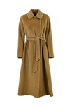 Max Mara Cielo Long Coat In Cammello