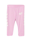 Off-white Logo-print Straight-leg Leggings In Rosa