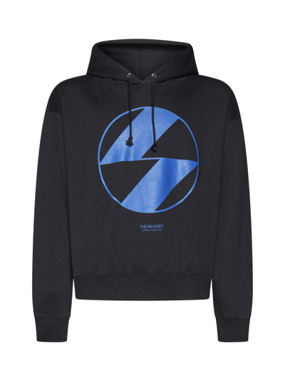 The Salvages Logo-print Hoodie In Black