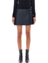 DURAZZI MILANO QUILTED MINI SKIRT WITH MOHAIR PIPING