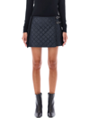 Durazzi Milano Quilted Wrap Mini Skirt In Black