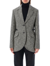 Durazzi Milano Single-breasted Blazer In Grey Melange