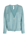 Alysi Alpaca-blend Cardigan In Celeste