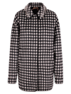 N°21 Kurzmantel Checked Short Coat In Black