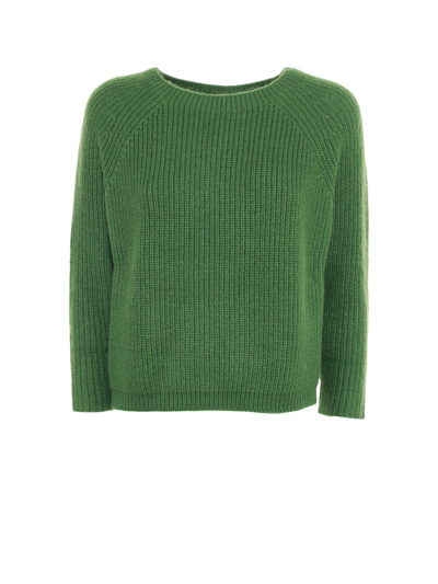 Weekend Max Mara Crewneck Sweater In Green