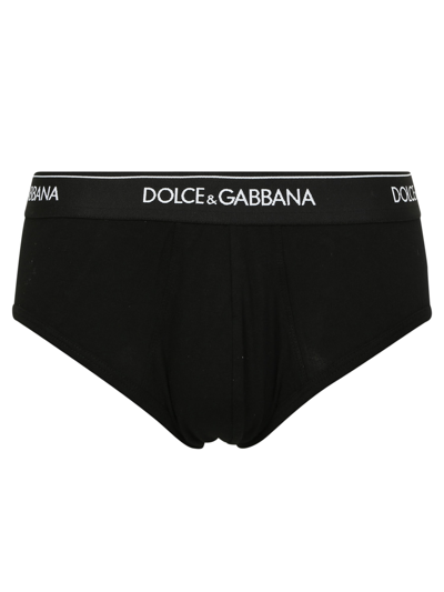 Dolce & Gabbana Cotton Strech Slip In Black