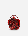 DOLCE & GABBANA RESIN ROSE-DESIGN DOLCE BOX BAG