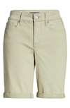 Nydj Ella Cuff Bermuda Shorts In Bamboo