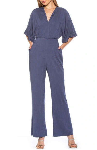 Alexia Admor Rylee Jumpsuit In Blue