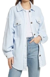 Free People Ruby Fleece Shirt Jacket In Crisp Morning