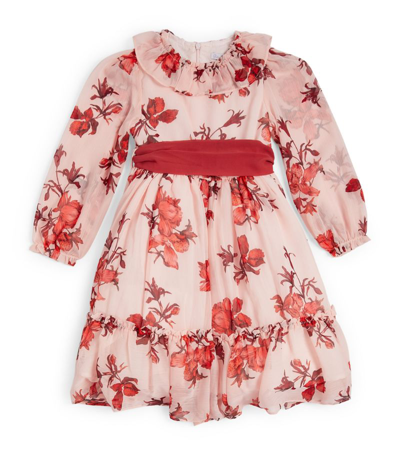 Patachou Kids' Belted Floral Dress (3-12 Years) In Pink