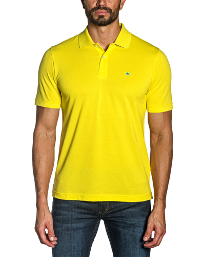 Jared Lang Pima Cotton Bolt Logo Polo T-shirt In Nocolor