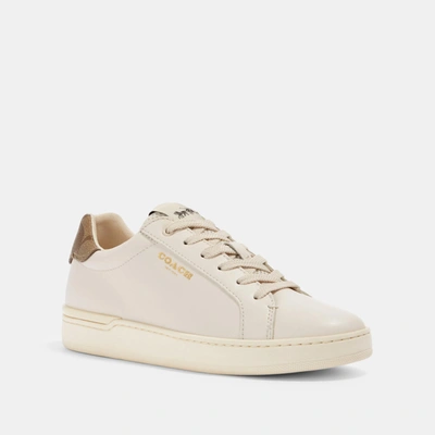 Coach Outlet Clip Low Top Sneaker In White