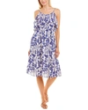 Celina Moon Braided Strap Midi Dress In Purple
