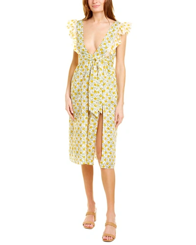 Ash & Eden Santi Sleeveless Midi Dress In Multi