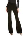 Michael Kors Collection Crepe High-waist Wool-blend Flare Pant In Black