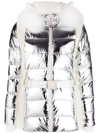 YVES SALOMON METALLIC-EFFECT PADDED DOWN JACKET