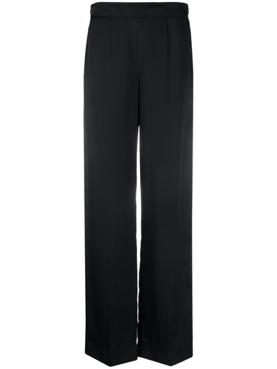 Jil Sander High-waisted Straight-leg Trousers In 蓝色