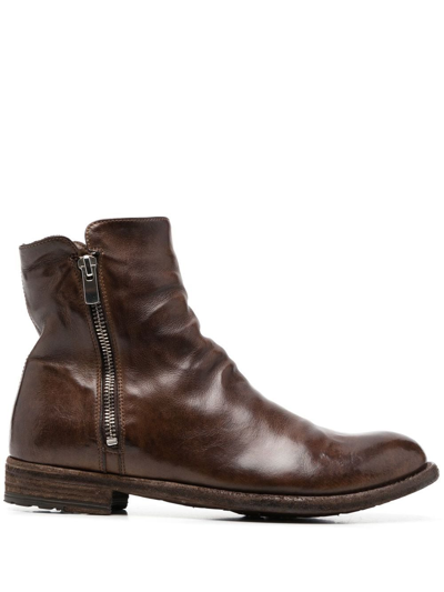 Officine Creative Lexikon Ankle Boots In Brown